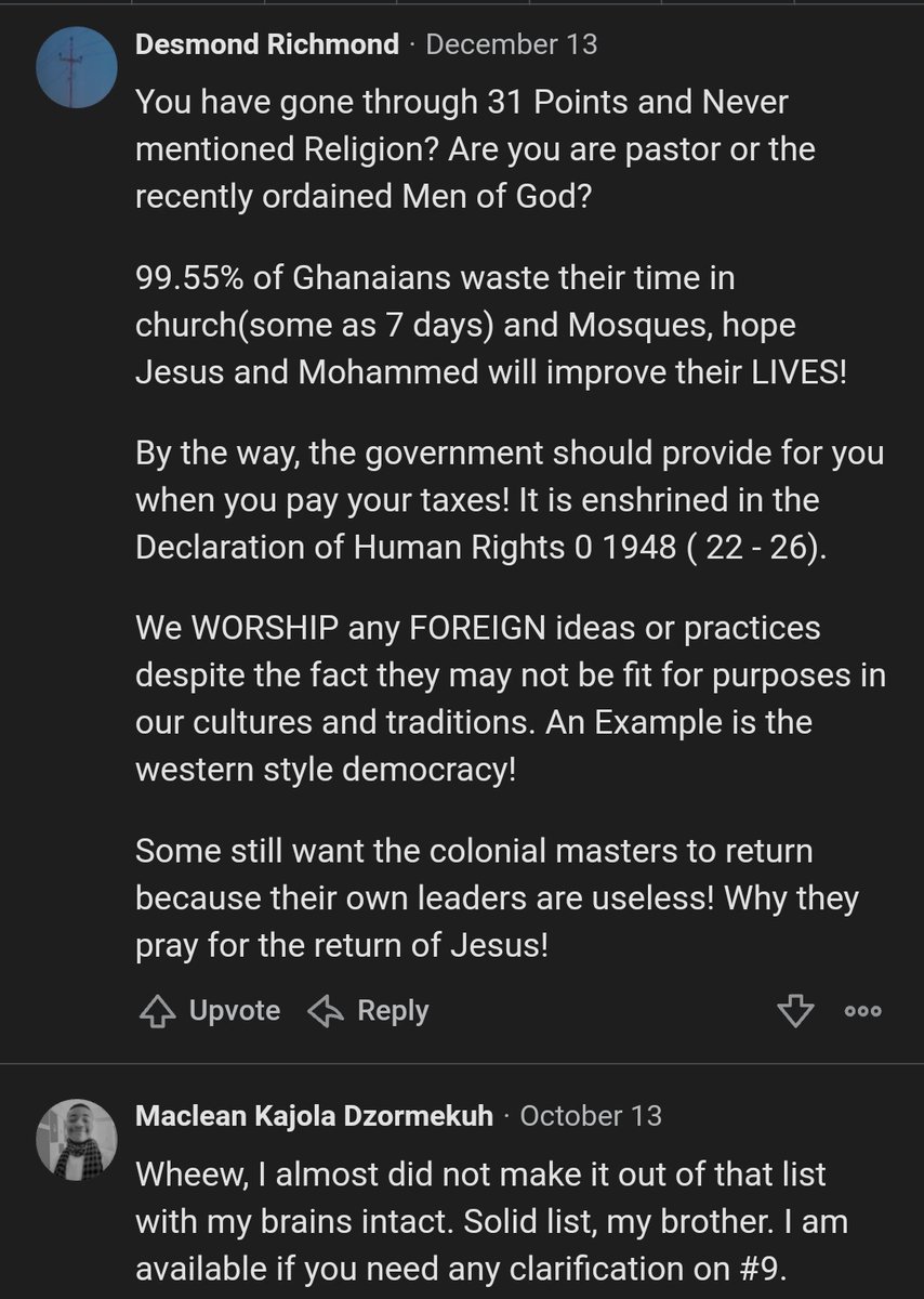 I saw this Response to 'What do Ghanaians dislike about other Ghanaians' on Quora and thought I should share. Accurate about ?A Thread... #UCCfreshers  #WelcomeToKNUST  #NanaAfricanLeaderOfTheYear