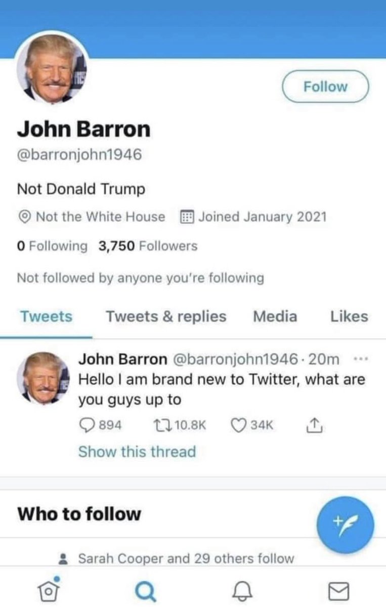 TheTeddo's tweet photo. @DonaldJTrumpJr  Hey there’s always a way! 😅 I’m sure pops has figured this out! 😂 #25AmendmentNow https://t.co/aOT2a7dXVr