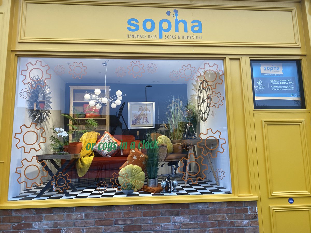 SophaUK's tweet photo. We hope we can brighten up your days whilst in lockdown with our colourful new shop window display.
Shop online at https://t.co/n5AExjqrQU
#sofas #beds #mattresses #homestuff #shoplocal #shopsafeshopsedgemoor https://t.co/Tk7V05tKd8