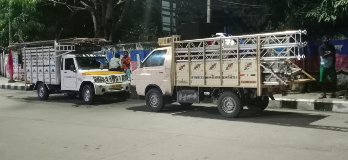 Sharwes18's tweet photo. Stage Work Is Going On For Tommorow 🤘🤘

#Annaatthe #வள்ளுவர்_கோட்டம்_போராட்டம் #ரஜினிகாந்த் @tm_karthik @Rkarthi81 https://t.co/sPAosXZHrq