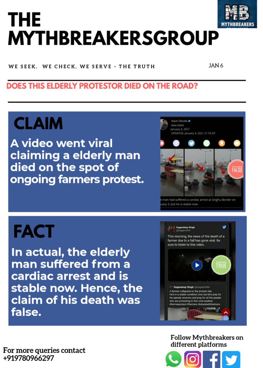 MythBreakersMB's tweet photo. #FarmersFightUntilWin #FarmersProtest #Tractor2Twitter #FactCheck #factcheckers #pibfactcheck 
#mythbreakers #mythbreakersgroup https://t.co/o5tSPEKHU5