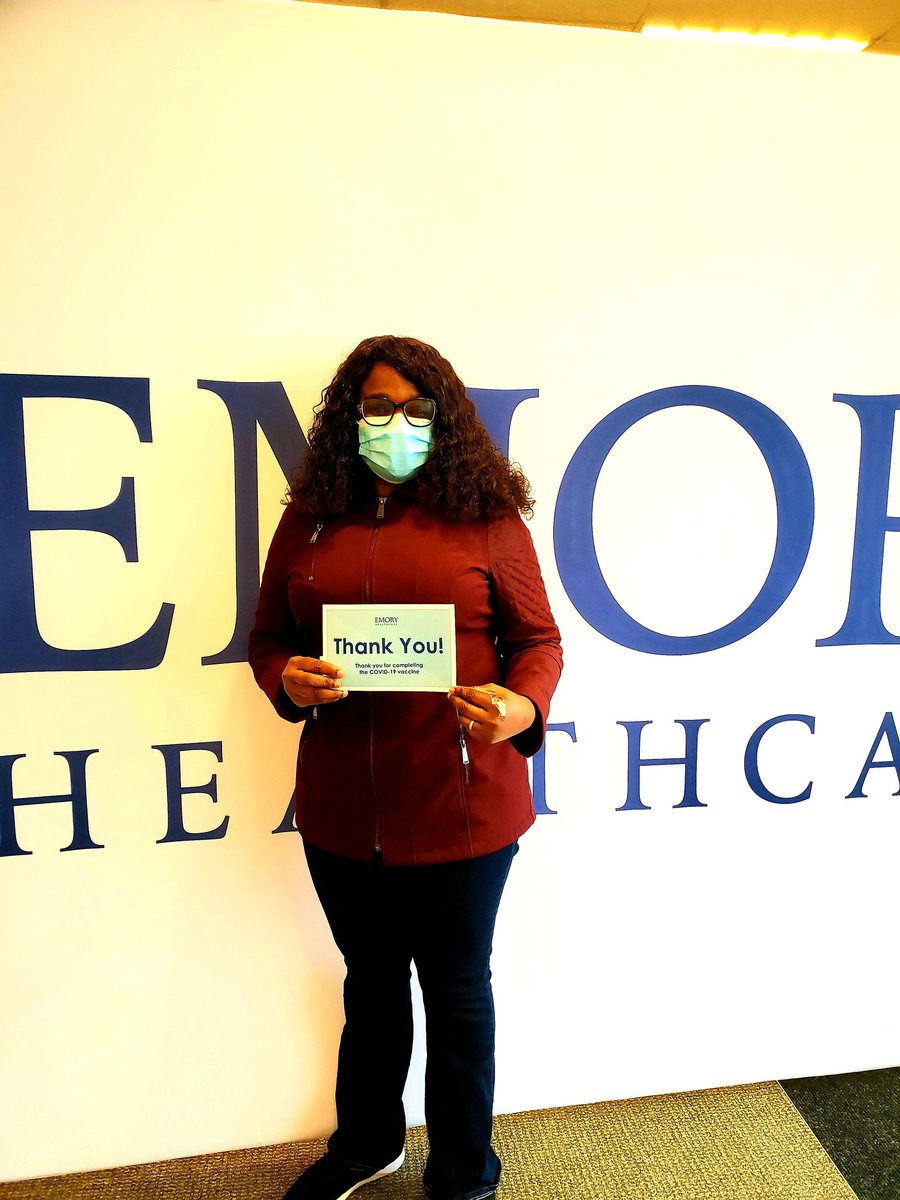 modeldoc's tweet photo. Received my #seconddose of the #CovidVaccine @emoryhealthcare today🙏🏾 #PfizerBioNTech #DoseTwo #IGotTheShot #ThisIsOurShot #RightToBareArms #BlackWomeninMedicine 
@ThisIsOurShot @VaccinePhotos @NMARegion3 @ABCardio1 https://t.co/AIj1W7AF1w