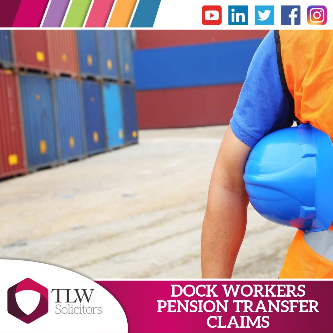 TLWSolicitors's tweet photo. Have you transferred your #Docker Worker final salary #pension? If you or a loved one were a British dock worker and transferred out of a final salary pension scheme, then you may be entitled to compensation. https://t.co/t6Ibb1kVol #DBtransfer #retirement #SIPP #TLWfinancial https://t.co/Vh6W70wuV6