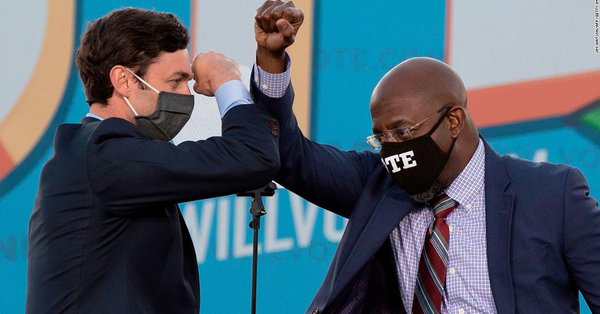 CNNPolitics's tweet photo. How Rev. Raphael Warnock's and Jon Ossoff's victories evoked the history of the Black freedom struggle | Analysis https://t.co/UBckEPyfM5 https://t.co/ZtCLFzujNx