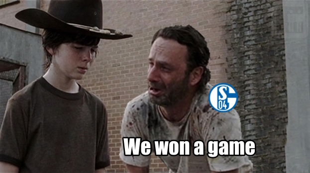 TrollFootball's tweet image. Schalke has won a Bundesliga game.!!