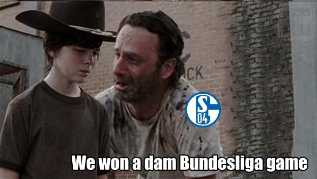 TrollFootball's tweet image. Schalke has won a Bundesliga game.!!