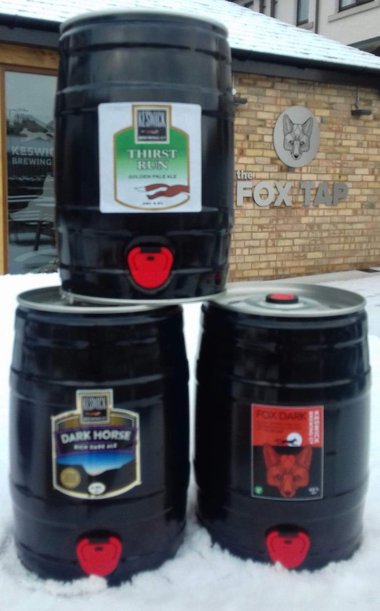 KeswickBrewery's tweet photo. Free delivery
We have a great selection of mini casks for you to enjoy at home.
We are also offering free delivery when you order two mini casks or more. 
 Cheers https://t.co/CLelXtacJM