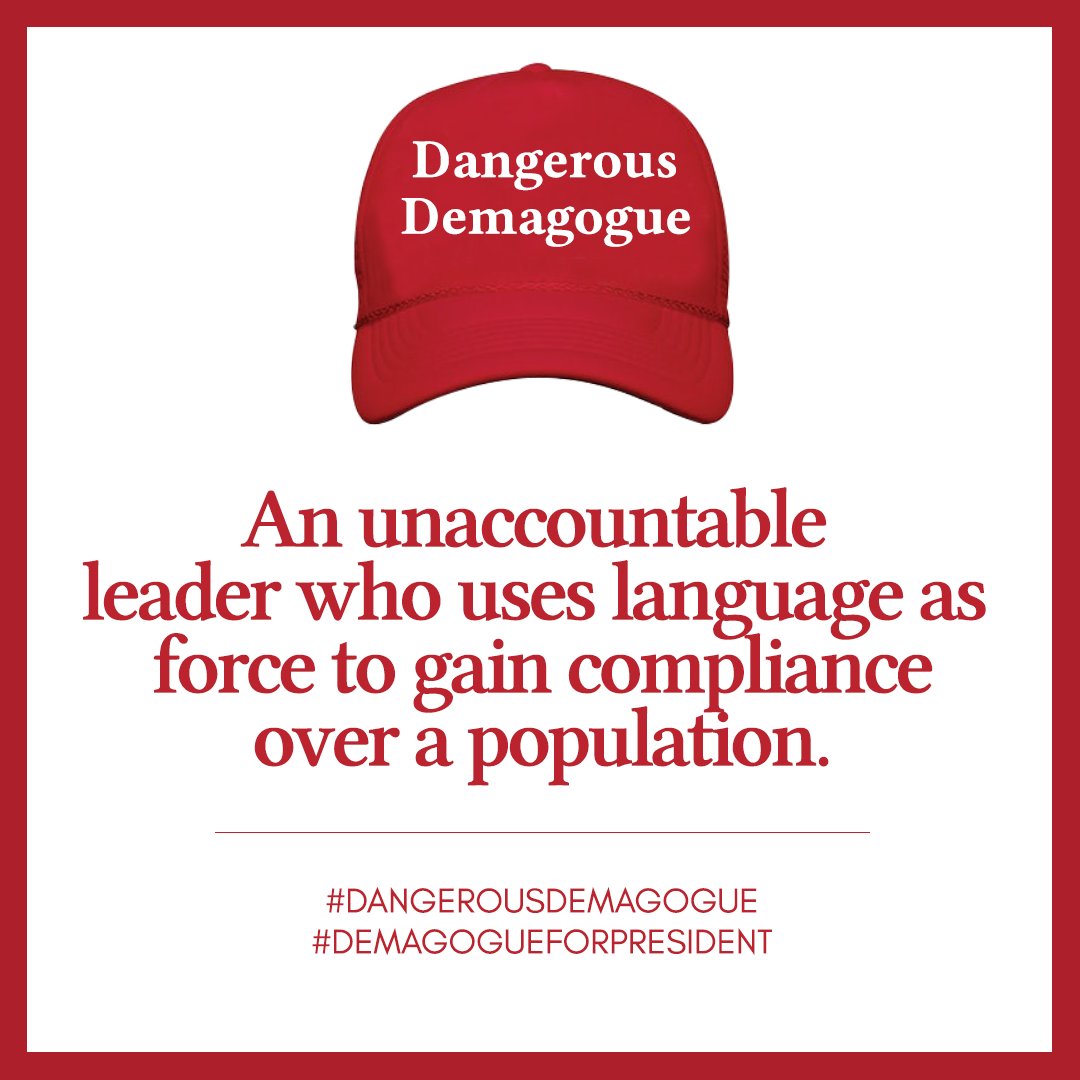 I've written lots of other things & done other explainer videos & whatnot, but I'm sure that's enough to read! Trump is a dangerous demagogue, he always has been.