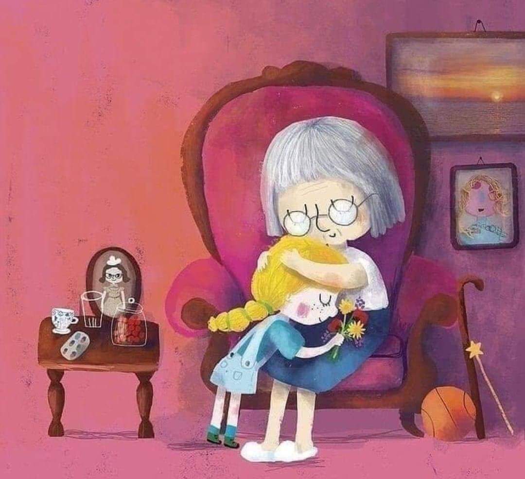 Бабушка рисунок