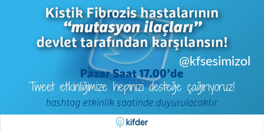 kfsesimizol's tweet photo. Kistik Fibrozis hastalarının sesini duyurmak ve yeni ilaçlarına biran önce kavuşturmak için yarın Twitter’da buluşuyoruz🎈

Destek olur musunuz? 

#kistikfibrozisteyeniilaçlarödensin 

@Yenisehirlioglu https://t.co/If2fgK4KTN