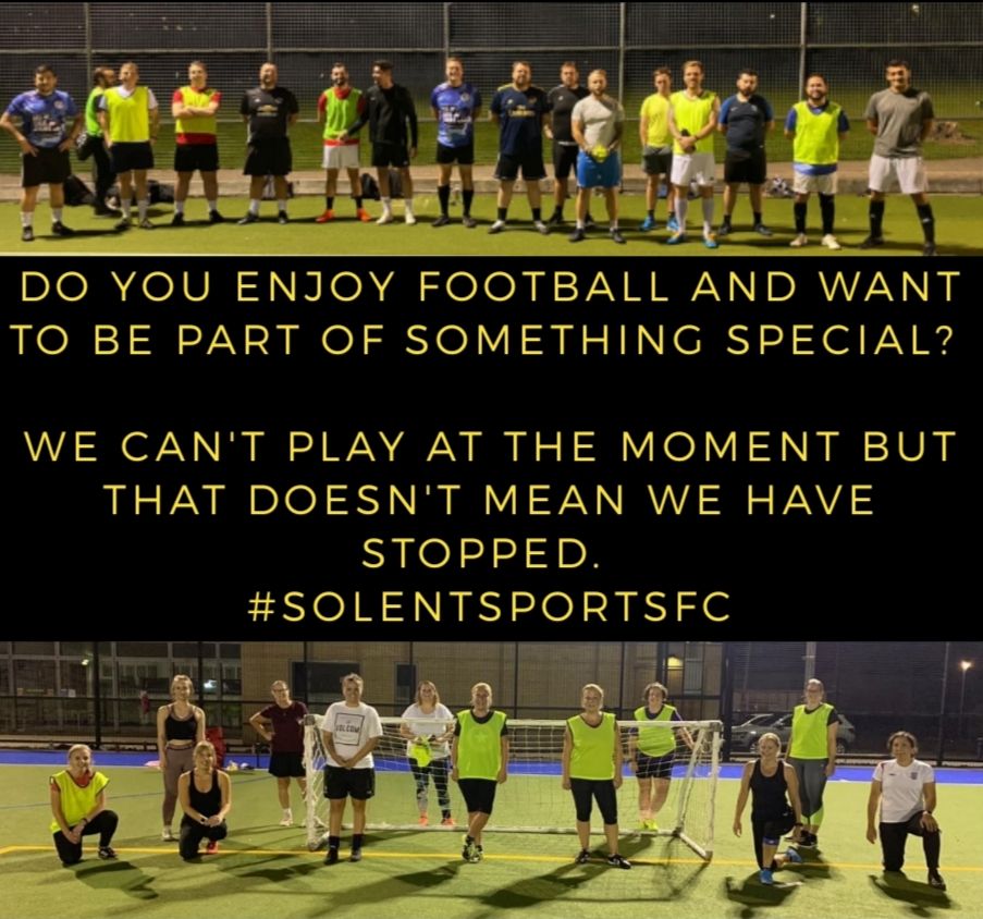 Do you enjoy football and want to be part of something special?
Visit us <a href="/SolentSports/">Solent Sports</a> for more info.
#recreationalfootball #fifa #lockdown2021 #gamers <a href="/football/">Football</a> #footgolf #footsal #thisgirlcan #beready #footballforall