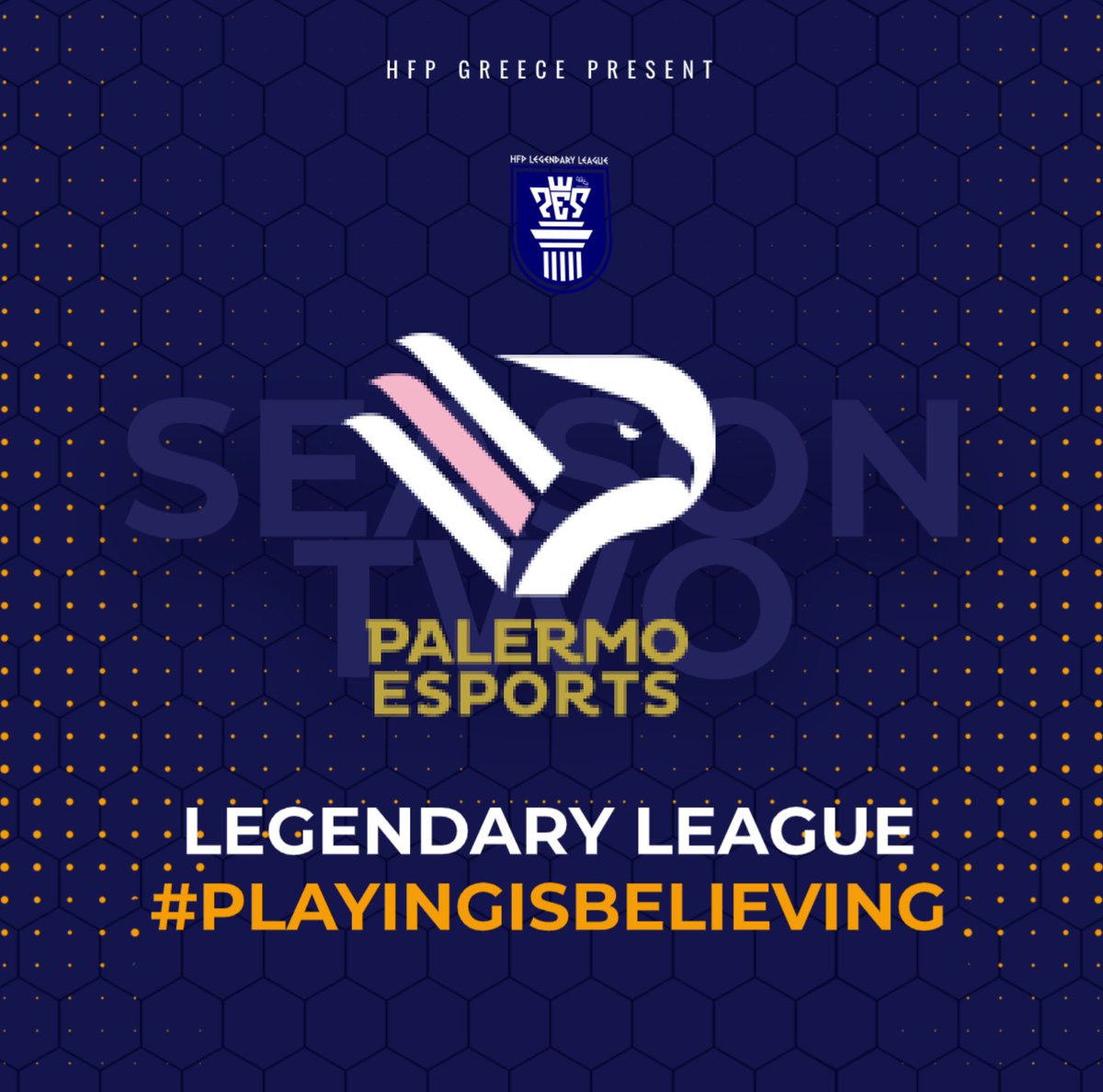 HFPLeague11vs11's tweet photo. 👉 Another place is closed for the next @Hellenic_Pes 11VS11 championship. 
🤝 Welcome @PalermoEsports

#StayTuned | #HFP_Community | #eFootballPES2021 | #PlayingIsBelieving | #BAL | #ProEvolutionTournaments | #Legendary_League https://t.co/2mumdP4uah