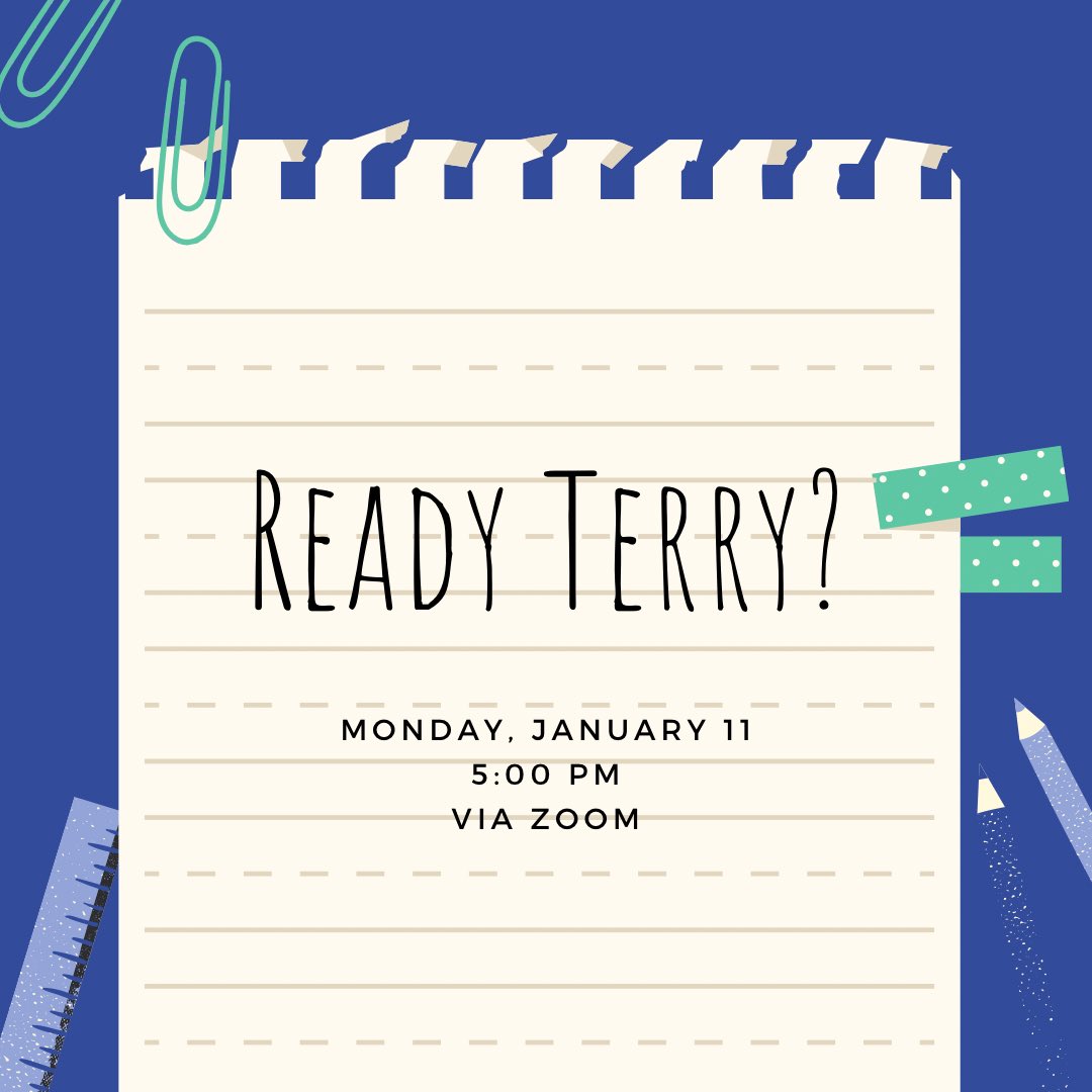 shsu_terry's tweet photo. Are you ready Terry’s? 🤓 Spring Semester is around the corner! Join us virtually to learn and share your best study and organization tips! 📚
*Attendees will be entered in raffle to win a gift basket 👀 https://t.co/nx5KA4J3ev