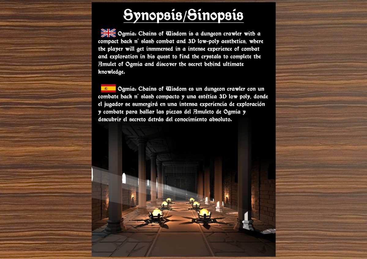 StudiosKilonova's tweet photo. 🇬🇧 Ogmia: Chains of Wisdom synopsis ! 📄✍️

🇪🇸 ¡ Ogmia: Chains of Wisdom sinopsis ! 📄✍️

#BePReparedForTheKilonova

#gamedev #gamedesign #ogmia #sinopsis #synopsis #game #indie #indiedev #photography #indiegames #IndieGameDev https://t.co/AXndiVUKvV