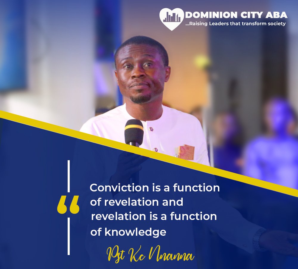 dominioncityaba's tweet photo. Conviction is a function of revelation and revelation is a function of knowledge ~ PKC
#DCAba
#DominionCity
#sundayservice https://t.co/71mvJWi4Gw