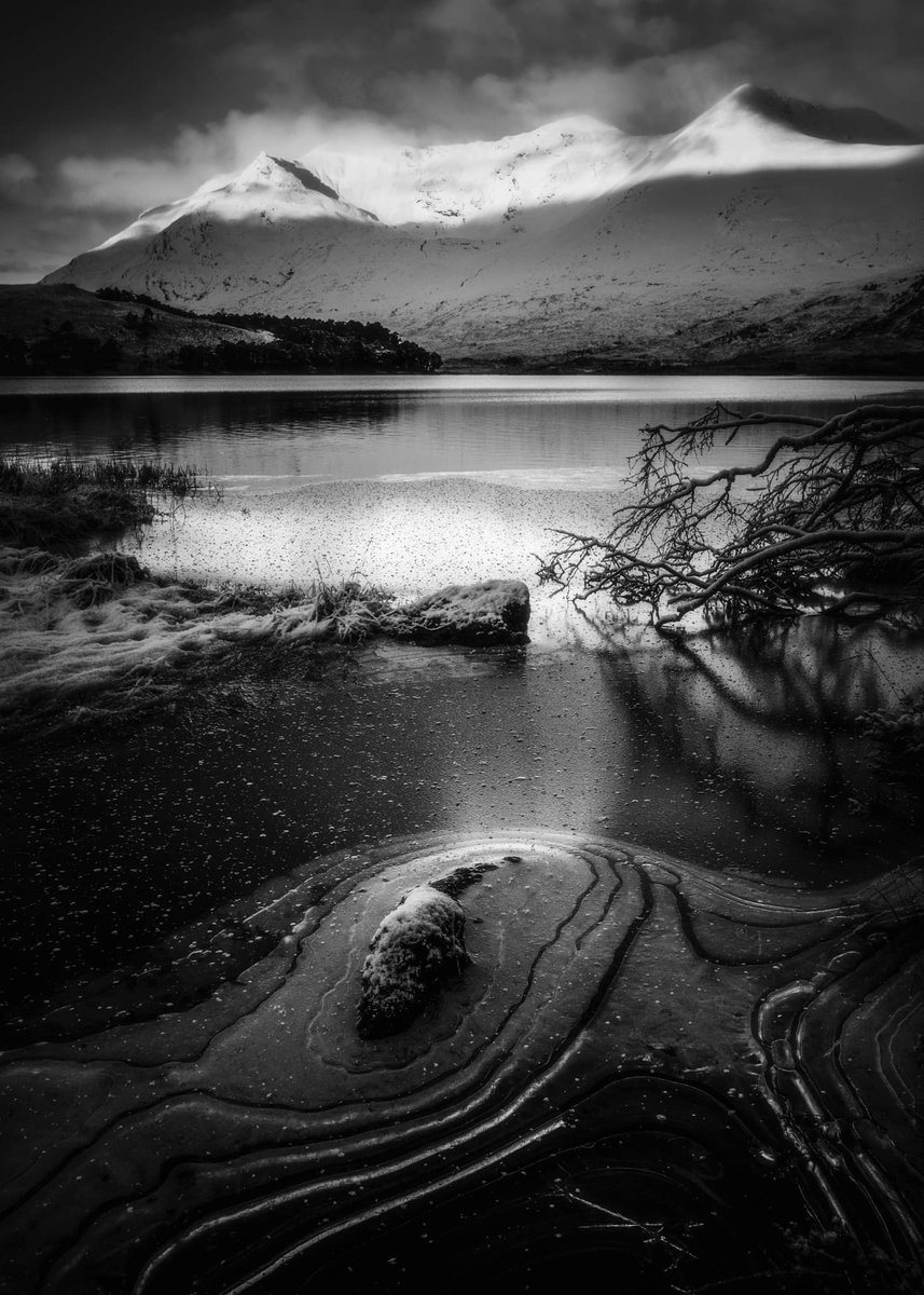 Ice and Beinn Eighe - put up a  phone shot from here the other day. This is the wee Nikon