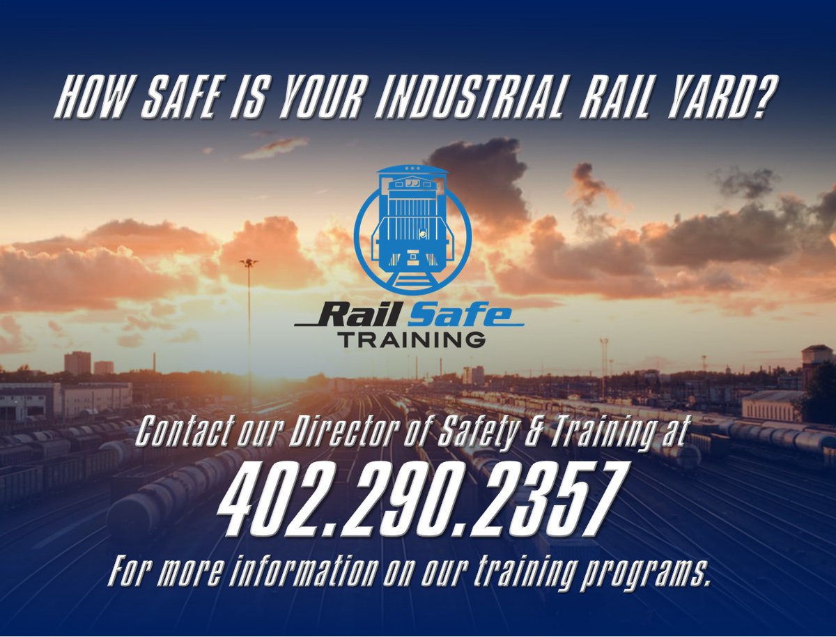 Kick off 2021 on the right track! Our team is ready to train your industrial rail yard workers. Contact Russell York for training options via email at russelly@railsafetraining.com or visit railsafetraining.com/york/. #rail #training #industrialrailyard #railsafety #operations #safe