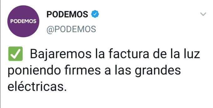 Zorropatriota's tweet photo. El chiste del mes . "@PODEMOS" subir la luz un 27% con dos 🥚🥚 https://t.co/9oPQ8p7ICv