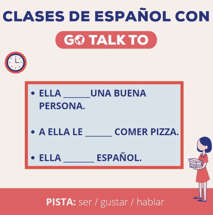 GotalktoSchool's tweet photo. ¿Sabías que todo verbo tiene tiempo, persona y número?
¡Nuestros profesores nativos pueden ayudarte a entenderlo!

Did you know that all verbs has tense, person, and number?
Our native teachers can help you with that

#teaching #Practice #FelizViernes https://t.co/o5FVMh9Dye