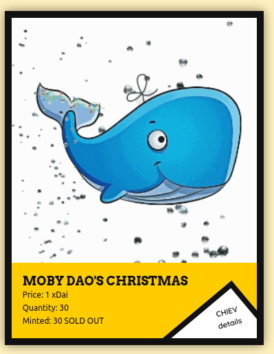 Whaler DAO holiday card is now SOLD OUT