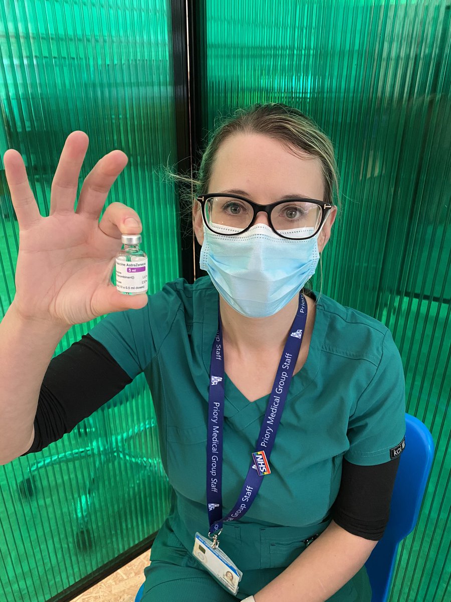 Another day, another full day vaccinating (gave my first AZ doses too).
I think this will be my Saturdays from now on! These clinics are just so good for the soul; seeing clinicians I haven’t seen for months &amp; the smiles on the patients faces is just the best. #covidvaccine