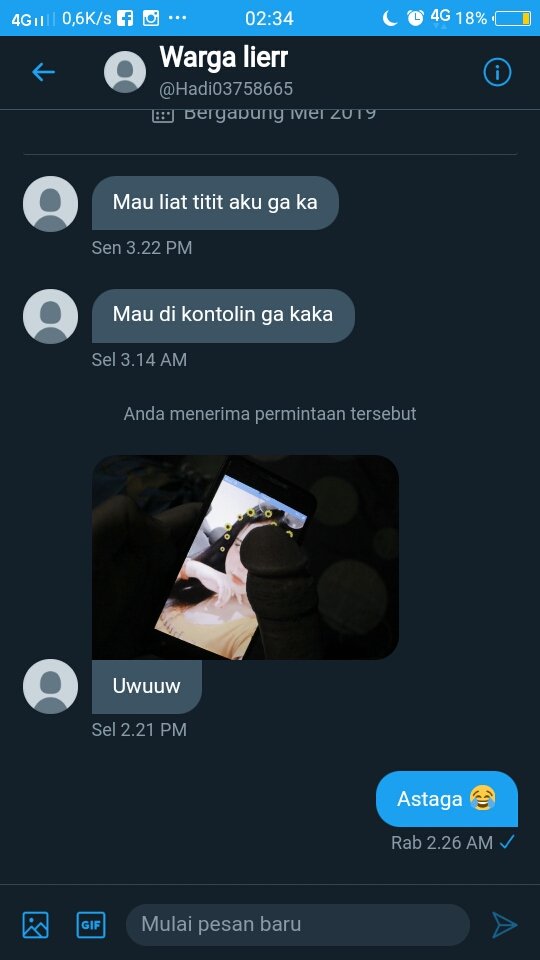 Afnsangean's tweet photo. Ayo dong mana nih yg pada punya kontol, pgn di kontolin lagi 😋
#vcstrusted #vcs #vcsbugil #vcscolmek #vcsreal #botegal #openbotegal #vcstegal https://t.co/KdMIivenah