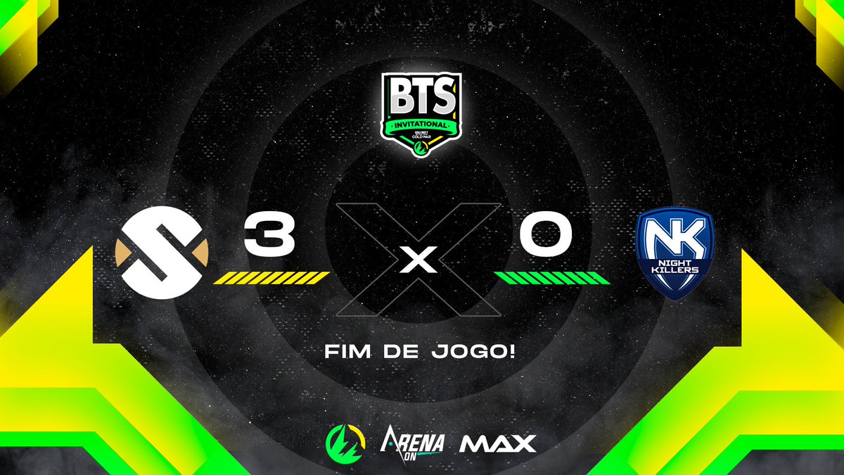 🏆 <a href="/BTSBrasilTV/">BTSBrasilTV</a> Invitational

Com controle total da partida a <a href="/styX_GG/">STYX</a> vence a MD5 por 3x0 contra o <a href="/NKeSports_/">Night Killers</a> e avança na Winners Bracket.

Acompanhe o próximo confronto entre <a href="/NexTeamORG/">NexT Team</a> vs @VrT_Gaming em instantes.

📺 Twitch.tv/ArenaOn_BTS