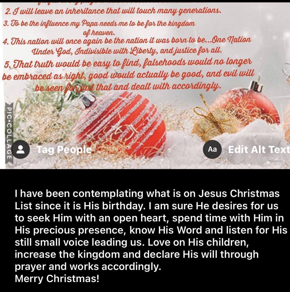 kjproverbs356's tweet photo. @kvministries This is my post from Christmas https://t.co/W5b1BbwRv1