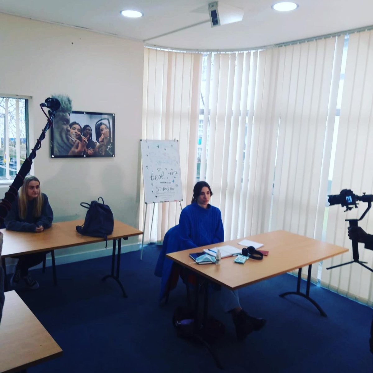OddArtsUK's tweet photo. 🎥RAPID•RESPONSE🙌🏼 today we’ve been filming our #ASpirallingMind performance on #mentalhealth, #anxiety, eating disorders &amp; the impact of #covid so that our tour to Salford high schools can still go ahead with a digital version 🙌🏼 #oddarts #wellbeing  #youngpeople #salford https://t.co/A1dtabrDIq