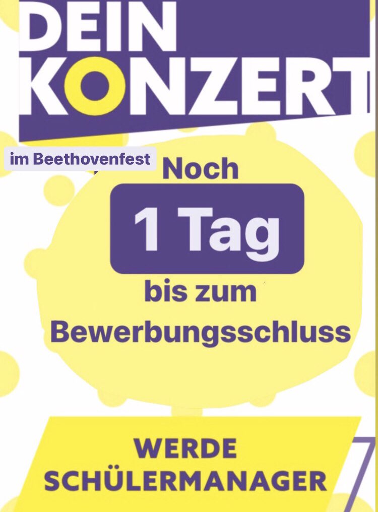 Schuelermanager's tweet photo. Nur noch ein Tag bis zum Bewerbungsschluss! Schickt uns eure Bewerbungen noch bis morgen! https://t.co/3ALROZDbPb