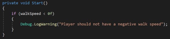 CodeSpaceAcade's tweet photo. En Unity usa Debug.LogWarning para mostrar warnings por el panel consola. Se pueden usar, por ejemplo, para aquellos casos en los que una variable no tiene asignado un valor adecuado para su uso.
#gamedev #desarrolladores #code #coderlove #desarrolloweb #programadores https://t.co/YMmrgxySaf