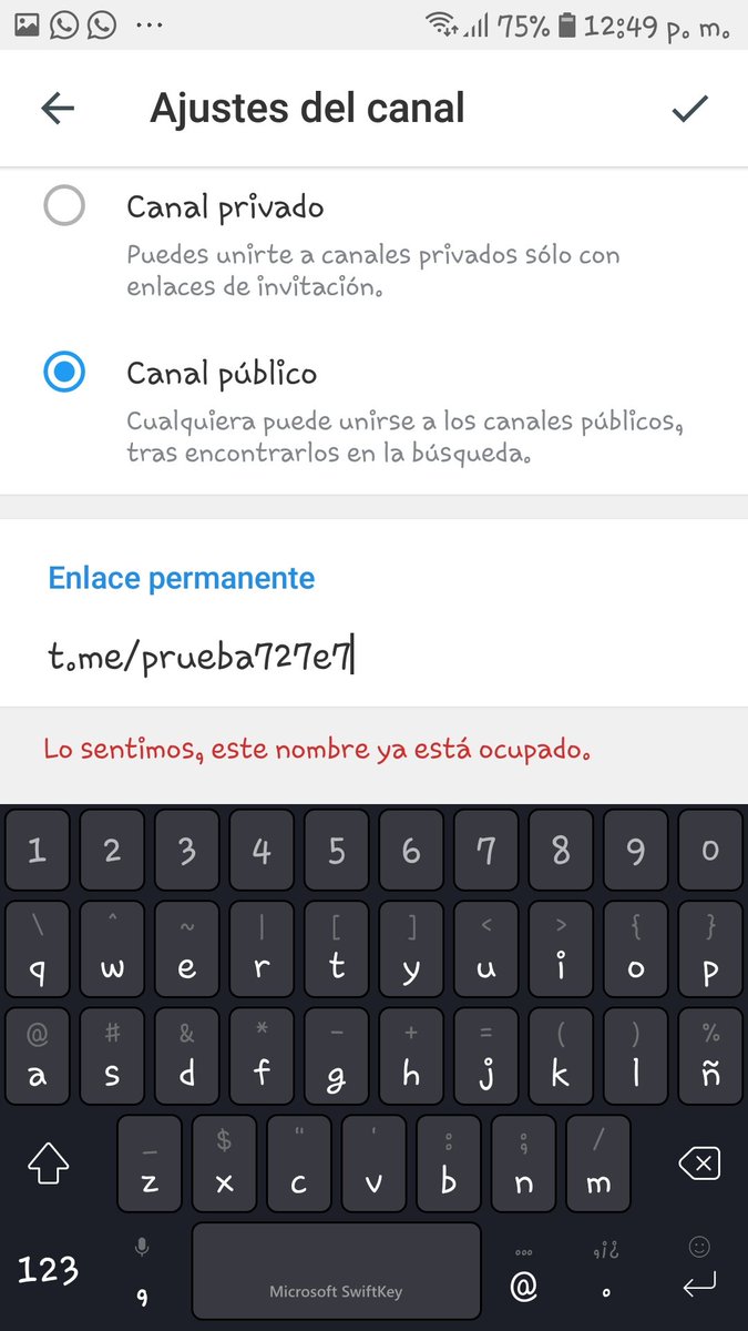 icewens's tweet photo. @telegram_es Hay un error en los nombres de usuarios en Telegram. ._. Coloco cualquier nombre de usuario y aparece que ya está ocupado. https://t.co/DABwn2X6zI