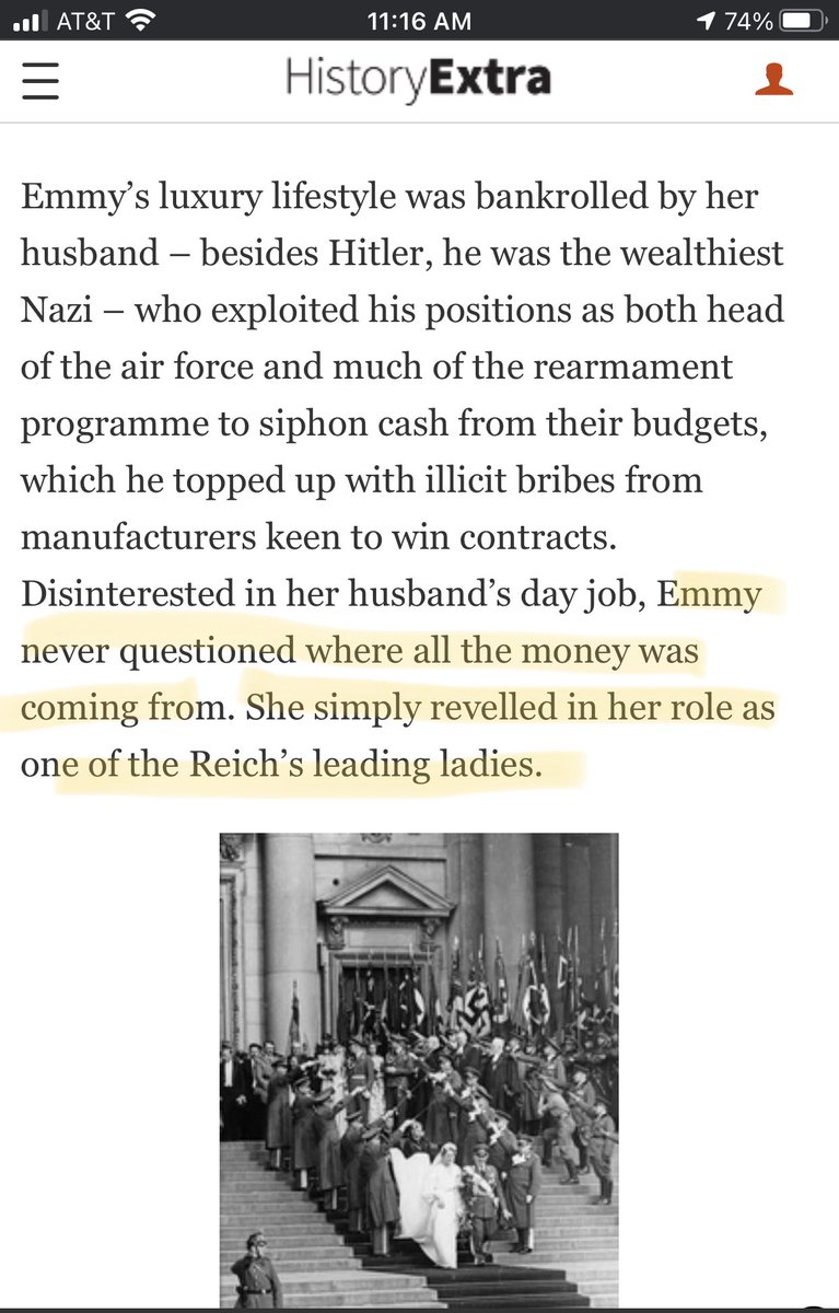 I am reminded of a book I read “The Nazi Wives” by James Wyllie. It discusses how many women who were wives of Nazis were taken in at young ages and radicalized. Many of them fought back. HOWEVER too many were complicit. 5/