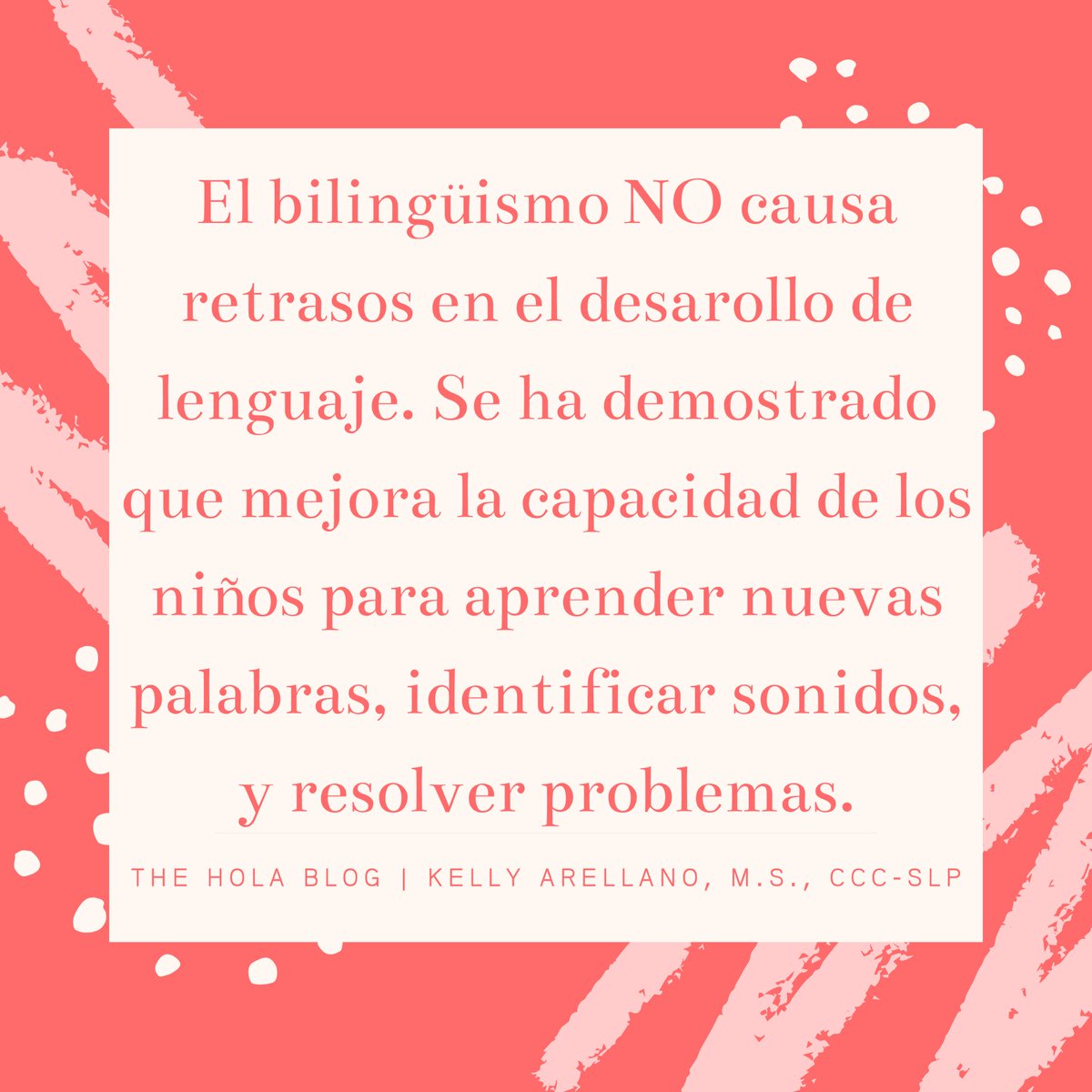 TheHolaBlog's tweet photo. Moving into 2021, let’s make it a habit to promote the acquisition of multiple languages for all children regardless of their perceived (dis)ability or socioeconomic status.  #SLP #slpeeps #bilingual #bilingualeducation #bilingualteachers #duallanguage #dll https://t.co/pvIrtx8nI0