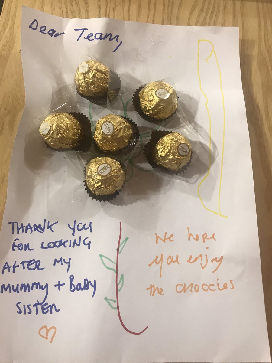 A lovely thank you gift for the team on Maty B <a href="/LancsHospitals/">Chorley & Royal Preston</a> so proud of our wonderful team #postnatalward  <a href="/jacotton01/">Janet Cotton</a>