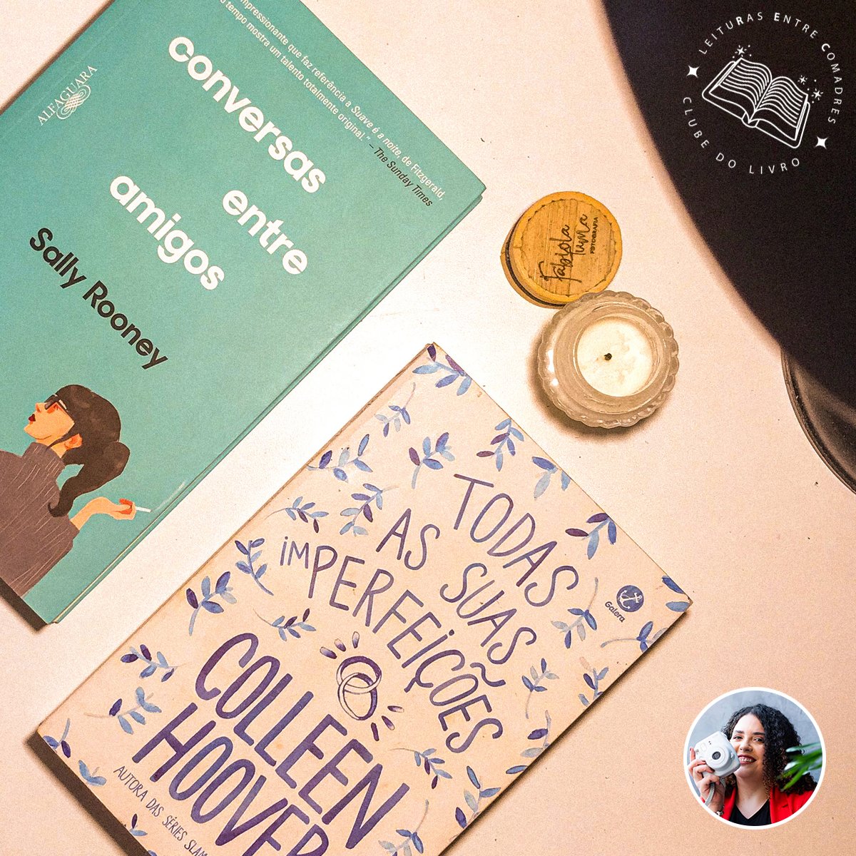 RecClube's tweet photo. ⚡️ A Carol também está no time Zeus e vai enfrentar 02 desafios, veja a #tbr dela abaixo:

Hera: Todas as suas (Im)perfeições  - Colleen Hoover.;
Hermes: Conversas entre amigos - Sally Rooney.
#MLV2021 #ClubeRec https://t.co/vXTtV53cBH