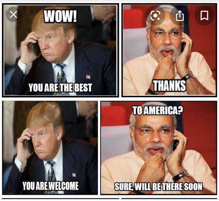 parvin_s's tweet photo. @EktaMovement #howdyModi #dumpModi #FightNationalism #fascistfriends #fascists Trump inviting his best friend. @ektamovement https://t.co/IoFNfppJBp