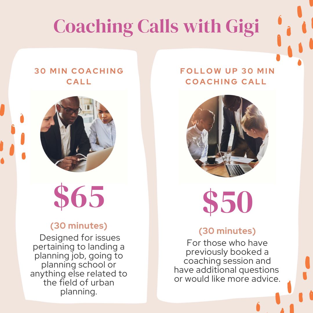 gigitheplanner's tweet image. Want to get ahead in your career? Schedule a 30 minute coaching call with me for just $65! #urbanplanning #urbanplanner #urbanplanners #cityplanner #cityplanners #cityplanning #careerdevelopment #urbanplanning #career #resume #interview