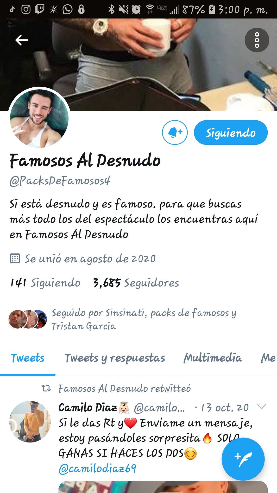 Packs De Famosos on Twitter: "Chicos si yo soy el propietario de esta