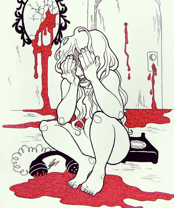 superchi_art's tweet photo. All is Full of Love (inspired by #bjork song; old #art) #ink #drawing #emotional #sad #Heart #love #traditionalart #surreal #darkart #phone #lonely #mirror #illustration #NobodyArtistClub #SmallArtistClub #SmallArtistSaturday https://t.co/qXOsjkrzJa