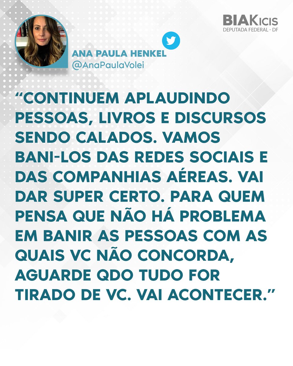 Biakicis's tweet photo. A nossa @anapaulahenkel tem razão https://t.co/5b3iCGlZwN