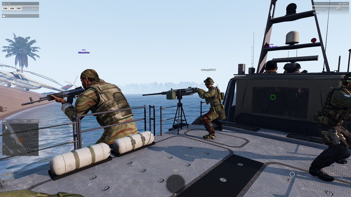 The seafaring giant. One of my favourite #Arma3 bugs.