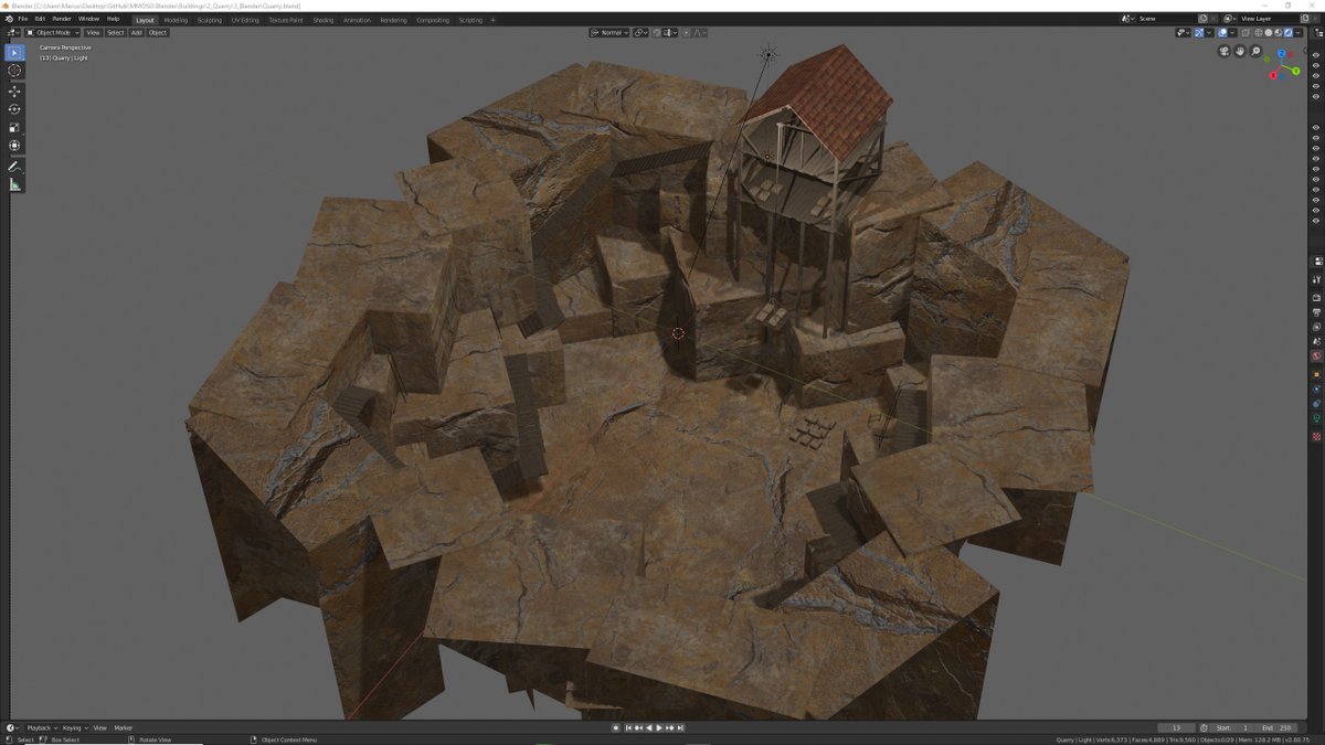 BackrootG's tweet photo. I am currently modeleling a Quarry for my massively Multiplayer Online Strategy Game [MMOSG].
Here is a video of the Quarry: https://t.co/Es5dq6ORPz
#screenshotsaturday #indiegames #indiedev #indiegamedev #gamedev #gaming #MMO #MMOSG https://t.co/EkvTa60mBs