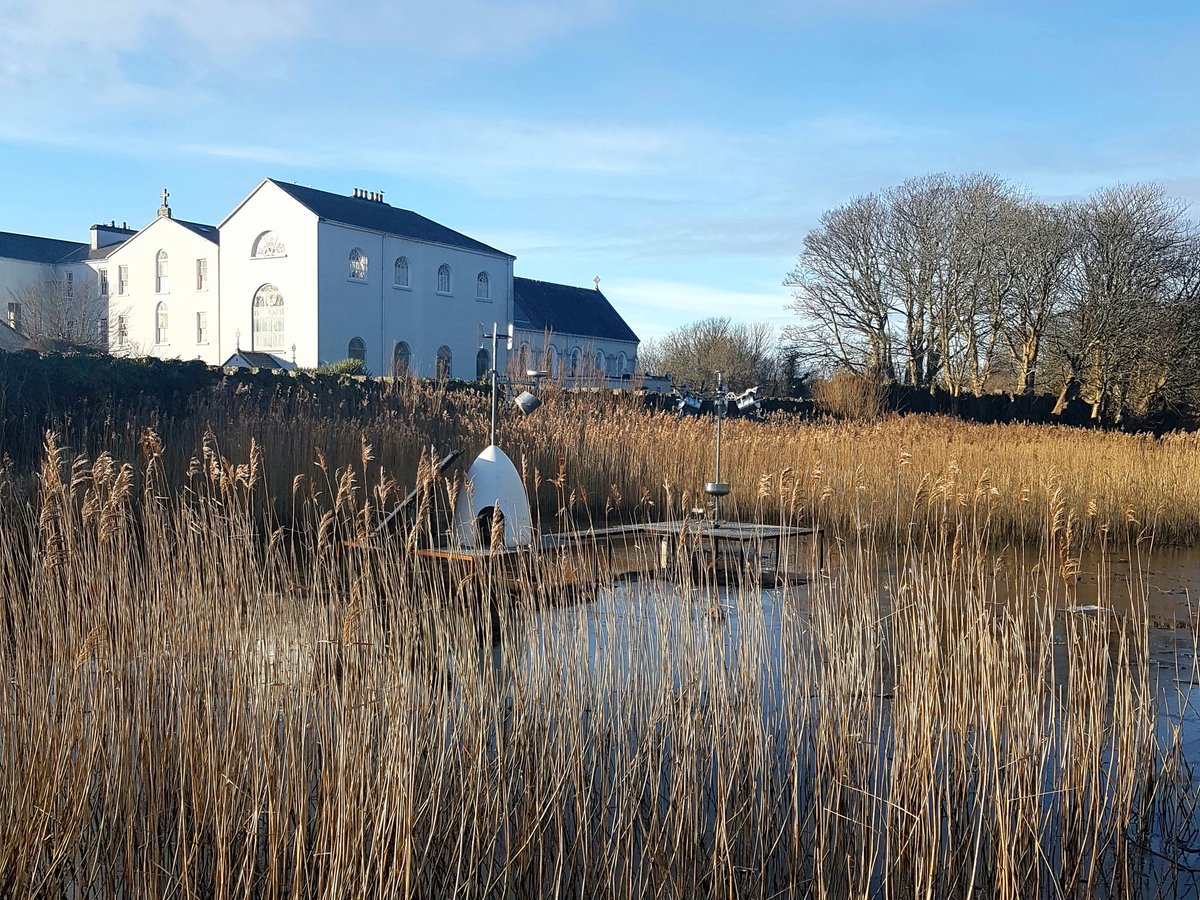 HardimansGalway's tweet photo. Paddy Bloomer's wonderful and unpredictable WEATHER MODULATOR, on the frozen Gaol River. Catch it in motion. ❄️☔ @HopeItRains2020 Hope It Rains /Soineann Nó Doineann project, @galway2020. #PaddyBloomer #WeatherModulator. Directed by @Rionach_Ciotog #Galway https://t.co/xHyuvfU9YI