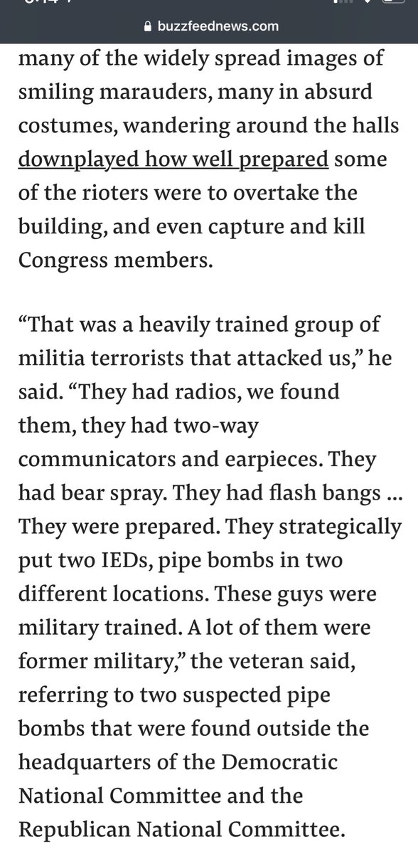 This first hand account from a Capitol police officer is just insane.  https://www.buzzfeednews.com/article/emmanuelfelton/black-capitol-police-racism-mob