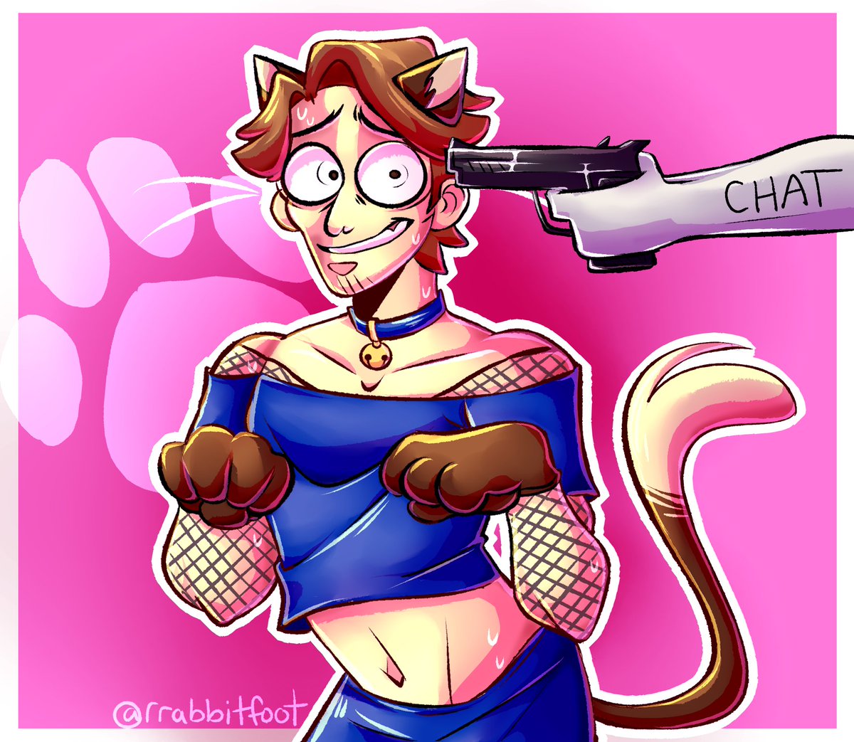 rrabbitfoot_'s tweet photo. what a perfect way to start the new year, all hail catboy jerma https://t.co/NH5690R25J