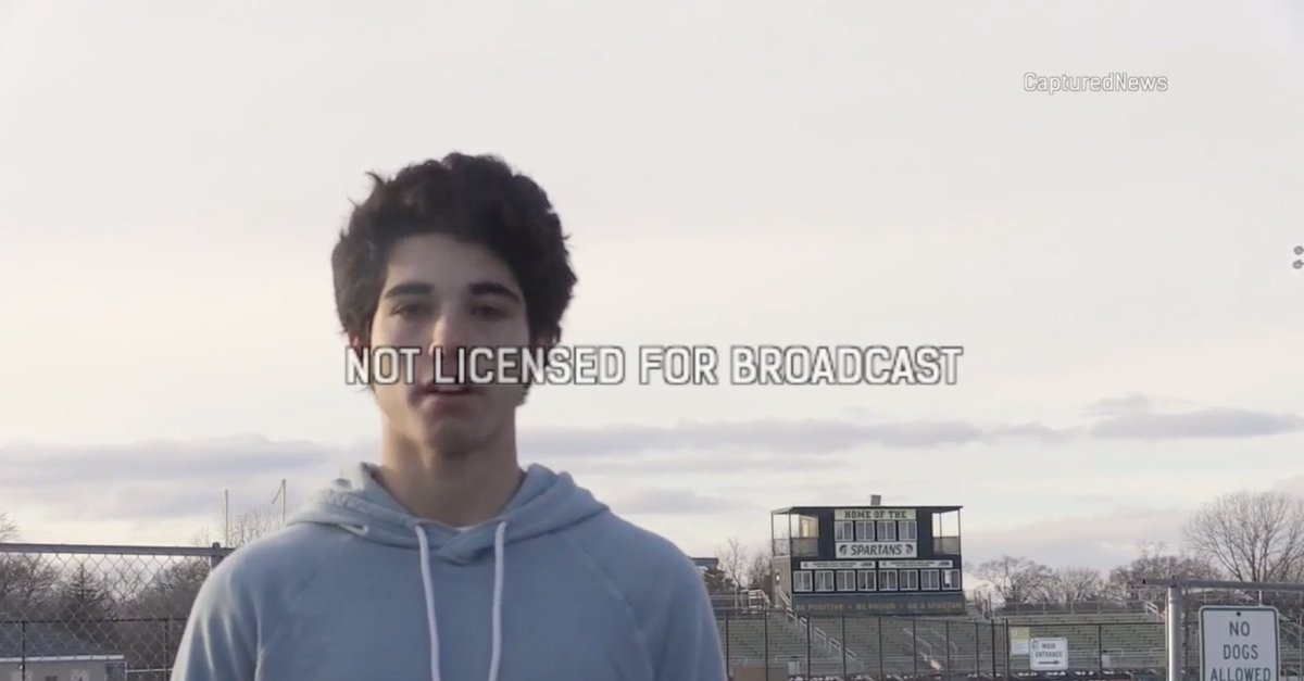 UpdatesNorth's tweet photo. This afternoon friends of GBN senior Dylan Buckner shared their memories and frustration with the school administration. Students were not let on the field to mourn the loss of Dylan. Dylan was loved by many and his loss is very difficult for the community. Now on @CapturedNews https://t.co/kegVGG5h0R