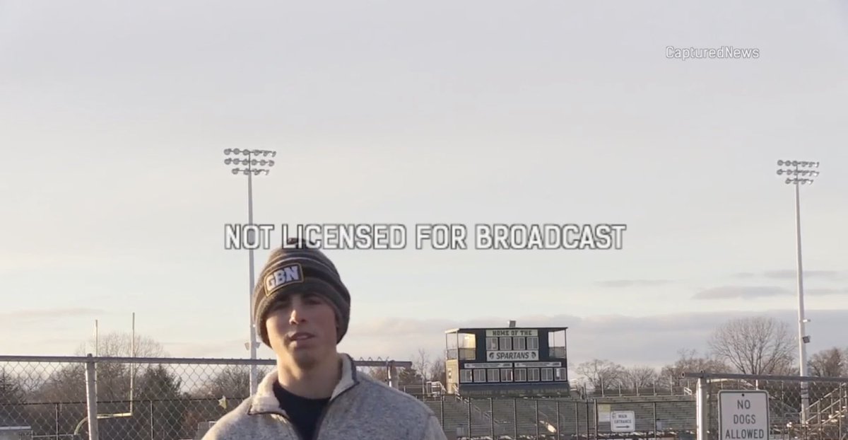 UpdatesNorth's tweet photo. This afternoon friends of GBN senior Dylan Buckner shared their memories and frustration with the school administration. Students were not let on the field to mourn the loss of Dylan. Dylan was loved by many and his loss is very difficult for the community. Now on @CapturedNews https://t.co/kegVGG5h0R