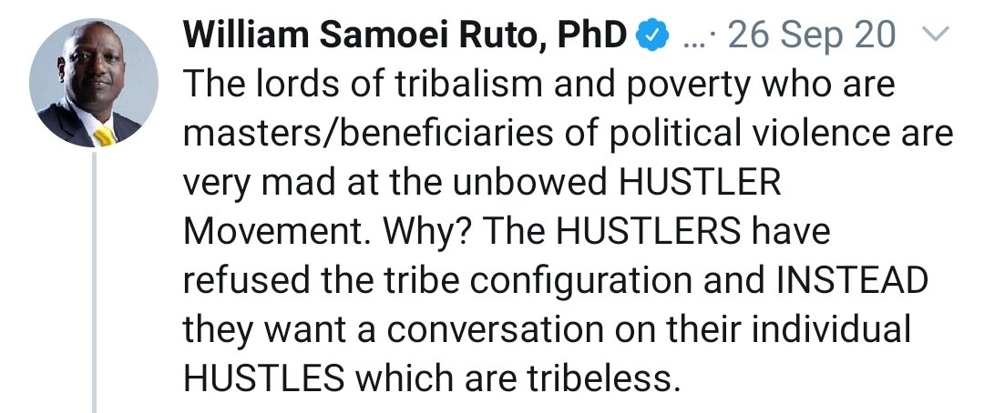 Dennis Itumbi Hsc A Twitter On The Tribeless Hustlernation Dp Williamsruto Explained It A While Ago The Lords Of Tribalism And Poverty Are Very Mad At The Unbowed Hustlernation Why Hustlers Have Refused The