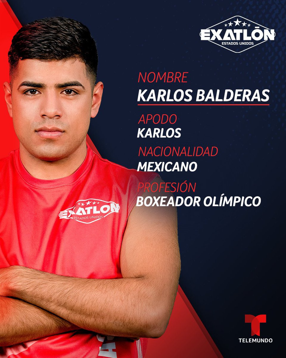sid_softball's tweet photo. Former 🇺🇸 Olympic boxer Karlos Balderas is a member of #TeamFamosos in the new season of Exatlon Estados United, premiering Tuesday, January 26 7 PM/6C on Telemundo💥
#ExatlonEEUU
#TeamBalderas
#boxeo #boxing https://t.co/lb2YW3z9VH